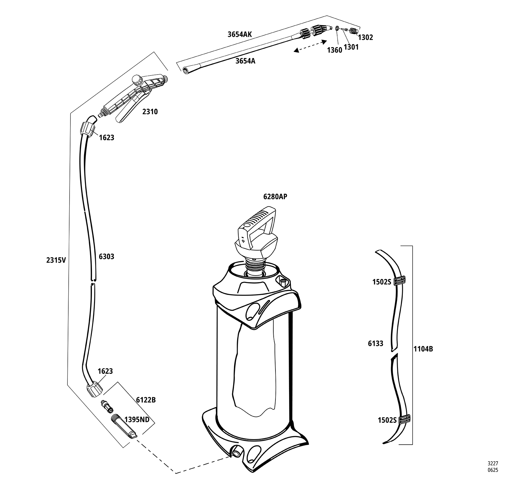 e.VERIS Pulvérisateur sous pression à batterie